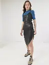 Black Leather Dress Midi