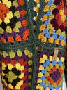 Crochet a Colorful Granny Square Cardigan Green
