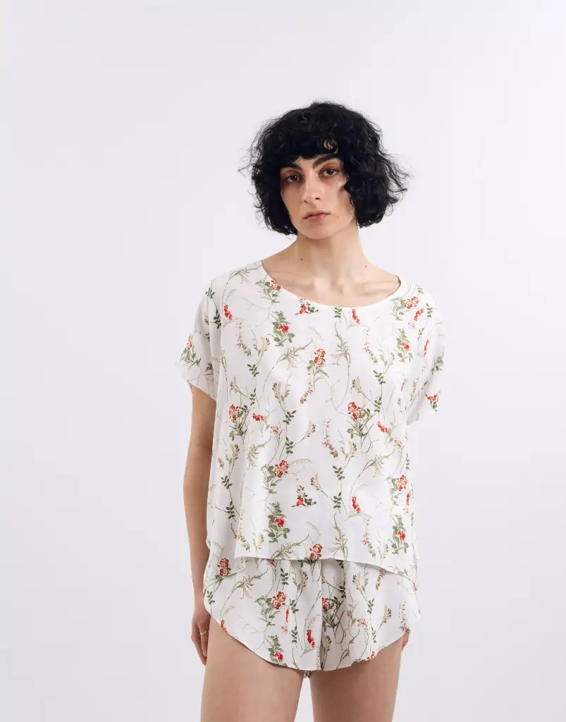 Luiza Pajama Set in Floral Print