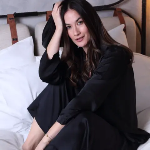 Pearl Black Silk Pajama Set