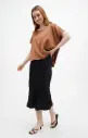 Luiza Brown Silk Blouse 