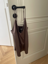 Classic Ash Brown Silk Tank Top