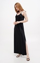 Lili Black Silk Maxi Dress